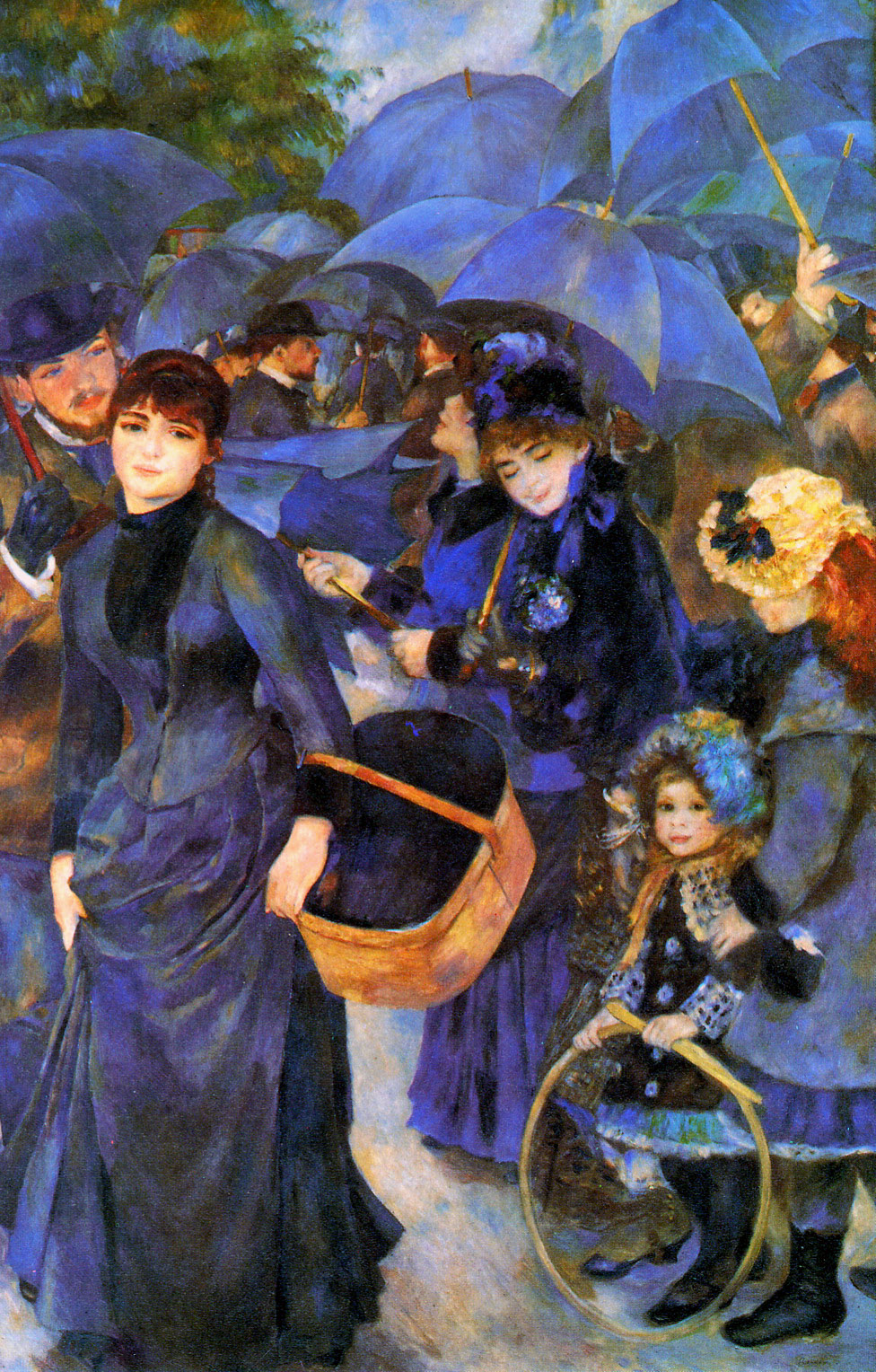 Umbrellas by Pierre Auguste Renoir - Pierre-Auguste Renoir painting on canvas